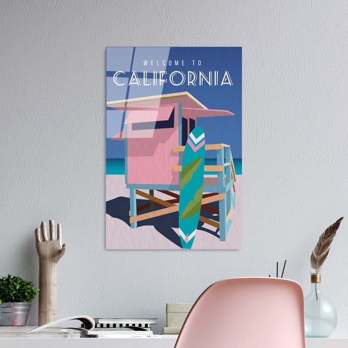 Wallity Cuadro decorativo de vidrio templado Multicolor 30 x 45 cm Wallity Cuadro decorativo de vidrio templado Multicolor 30 x 45 cm